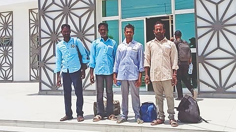 Four fishermen who were stranded in Lasqoray