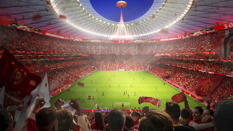 United said the new stadium would be situated around 350 meters northwest of its existing Old Trafford stadium.