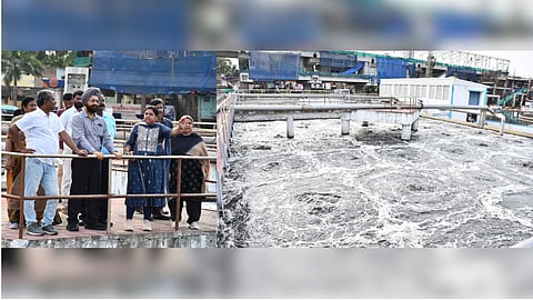 Additional Chief Secretary, Municipal Administration and Water Supply Department, Gagandeep Singh Bedi inspected the TTRO plant at Koyambedu on July 11.