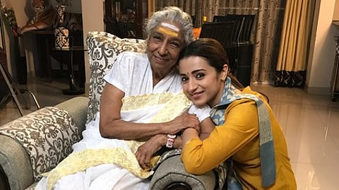 Trisha with S Janaki