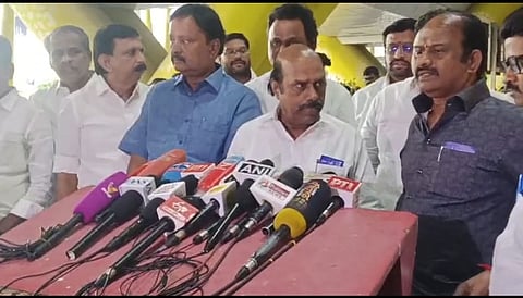 Former Tamil Nadu Highways Minister EV Velu returned to Chennai from Singapore on Sunday