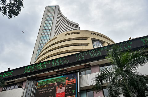 FILE PHOTO- SENSEX, STOCK MARKET, BSE BUILDING