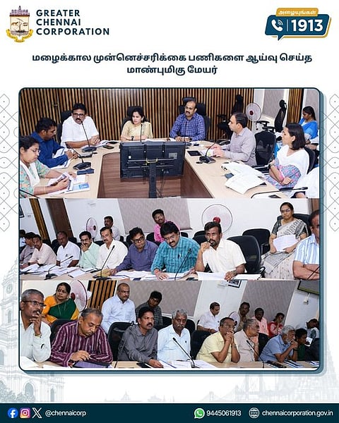 Chennai: Mayor reviews monsoon preparedness