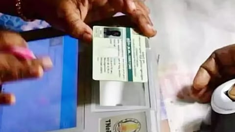 Image of ration card used for representative image