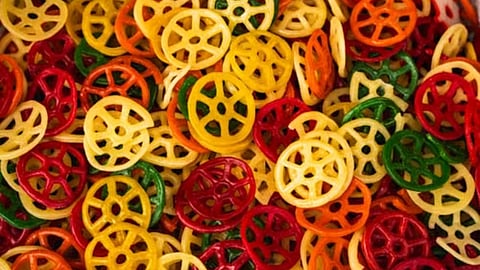 Coloured papads