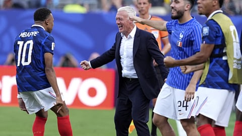 Didier Deschamps and Kylian Mbappe