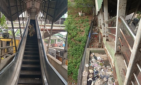 Faulty escalators at Anna Nagar