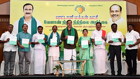 Releasing the party's shadow agricultural budget, Anbumani demanded a complete farm loan waiver, higher minimum support prices, and greater budgetary allocation for the agriculture sector