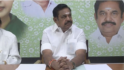 AIADMK general secretary Edappadi K Palaniswami
