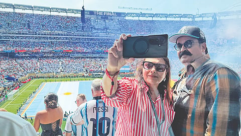 Actor Mohanlal at the FIFA World Cup final