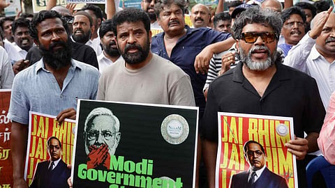 Ranjith said the slogan "Jai Bhim" had emerged as a unifying call transcending caste identity and credited the ongoing student protests with bringing Ambedkar's ideals to the forefront of a nationwide movement for equality.