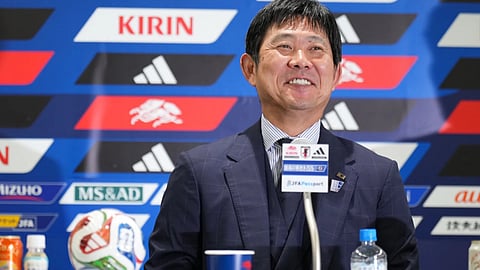 Japan head coach Hajime Moriyasu