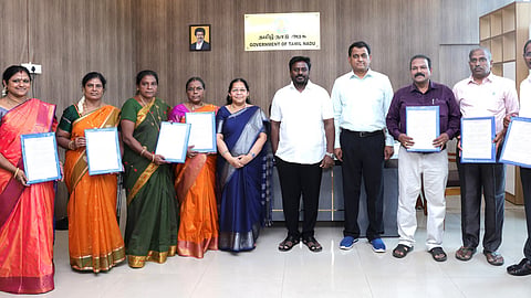 Minister Rajmohan distributes promotion orders