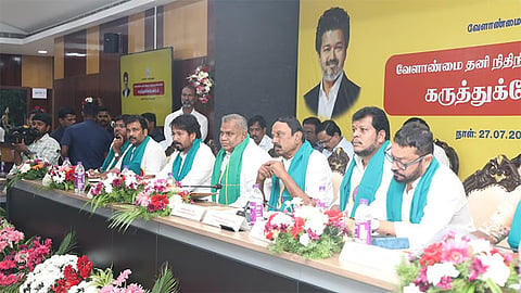 Ministers attending consultation, organised by the Agriculture and Farmers’ Welfare Department at the Anna Centenary library