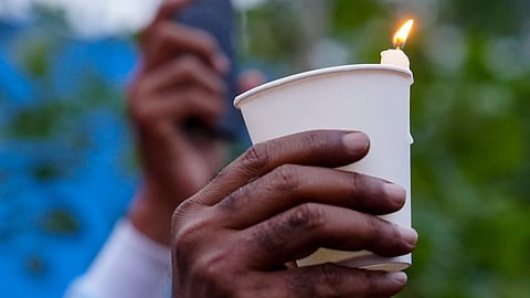 Candlelight rally