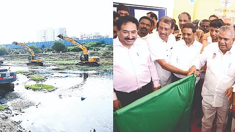 Cooum river and Okkiyam Maduvu