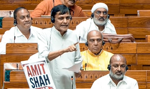 MoS Home Affairs Nityanand Rai speaks in the Lok Sabha during the Monsoon session of Parliament