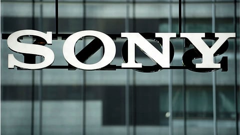 A Sony logo is seen at the headquarters of Sony Corp. in Tokyo.
