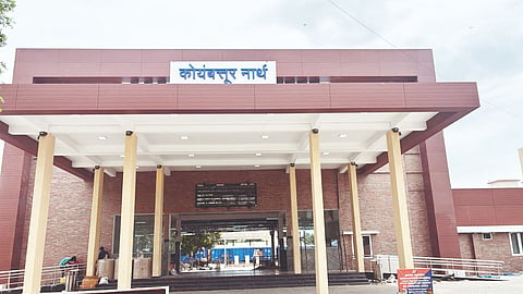 The Hindi signboard in Coimbatore which was later removed