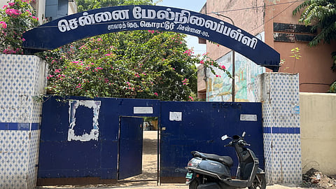 Chennai Higher Secondary School on Chavadi Street, Korattur