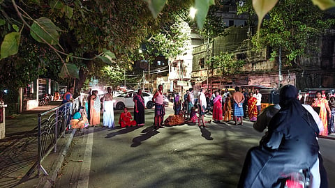 Egmore's Tygarajan Street residents stage midnight road blockade over repeated power cuts