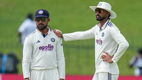 Colombo: India's Devdutt Padikkal, right, and Dhruv Jurel during the fourth day of the second Test cricket match between India and Sri Lanka, in Colombo, Sri Lanka, Wednesday, Aug. 26, 2026