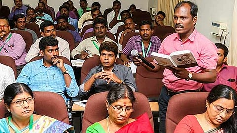 Teachers across the state participate in seminars for redesigning the curriculum
