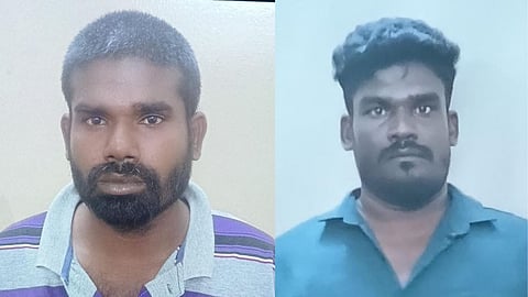 (L-R) Ramesh, Satish were arrested by the police on September 1.