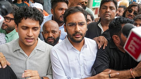 Cockroach Janta Party (CJP) spokespersons Saurav Das and Ashutosh Ranka