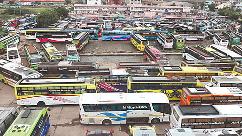 Omnibus operators flag permit delays