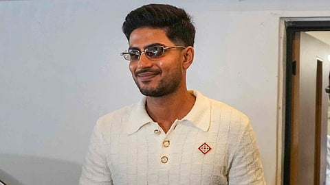 India's cricket Captain in Test and ODI formats Shubman Gill leaves BCCI headquarters after a meeting