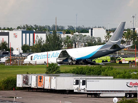 US: 5 dead, 5 injured after Amazon cargo aircraft overruns runway in Miami, striking multiple vehicles