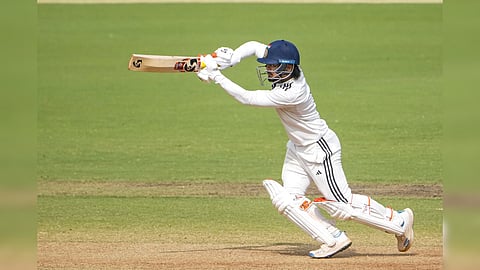 East Zone's Captain Ishan Kishan plays a shot on day 4 of the Duleep Trophy 2026-27 final cricket match between South Zone and East Zone, in Chennai, Tamil Nadu.