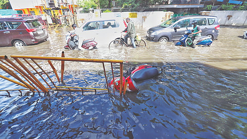 When Vijayaraghava Road, T Nagar, flooded in 2023