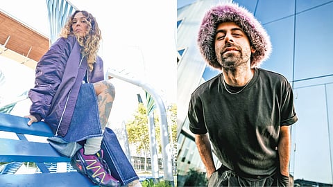(L-R) DJs Gee Lane and Arpy Brown