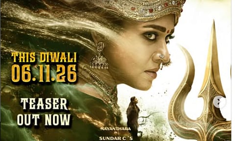Nayanthara's 'Mookuthi Amman 2' to hit screens on Diwali; teaser released