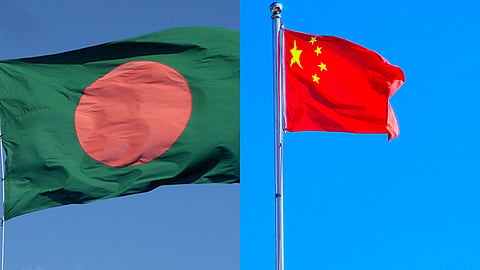 Flags of Bangaldesh and China
