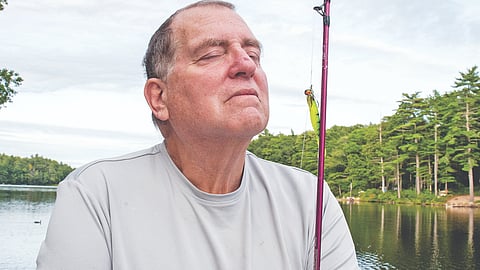 Tim Andrews at his home in New Hampshire