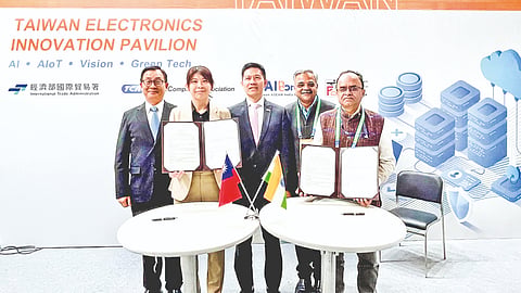 Officials of the TCA and IIIT-B with the signed agreement