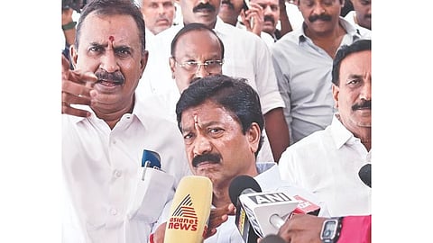 C Ve Shanmugam and SP Velumani