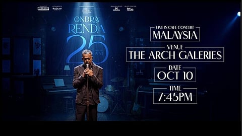 25 Years of GVM concert to be held in Kuala Lumpur on October 10