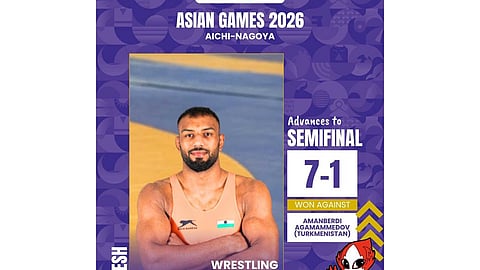 India's greco-roman wrestler Nitesh Siwach