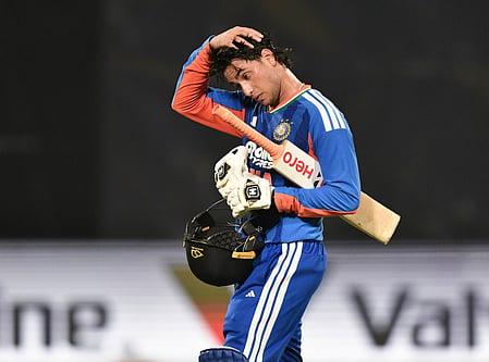 Abhishek Sharma registered a couple of major milestones during his stroke-filled innings of 61 against Pakistan