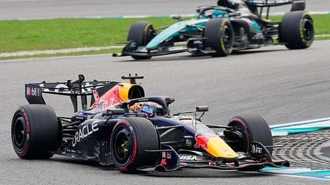 Verstappen beats Antonelli to win F1's Bahrain GP in Malaysia as Russell retires