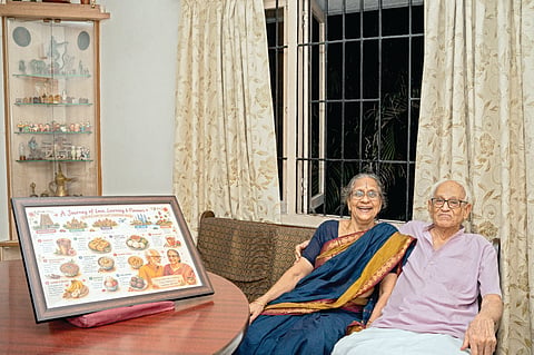 Saroja Narayanan and husband Narayanan