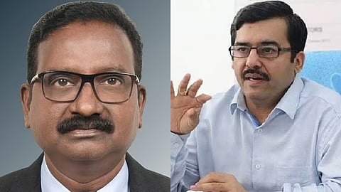 K Manivasan (L), Addl Chief Secy to the Govt, Home, Prohibition and Excise Dept, has been posted as Commissioner of Land Administration; Rajesh Lakhoni (R) will now head TNPDCL and TNEB.