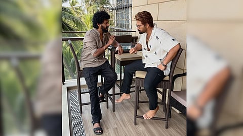 Filmmaker Lokesh Kanagaraj with Allu Arjun
