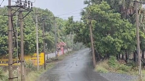 Moderate to heavy rainfall was witnessed in several districts in Delta region, particularly Mayiladuthurai on Wednesday