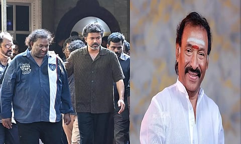 CM Vijay with Deva son Srikanth Deva