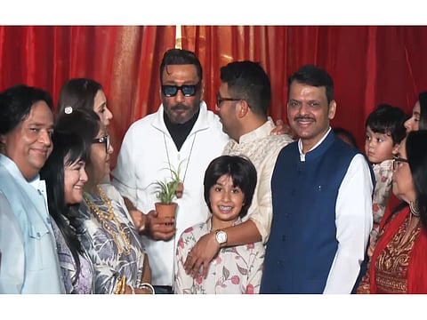 Bappi Lahiri naming ceremony attended by CM Fadnavis and Jackie Shroff